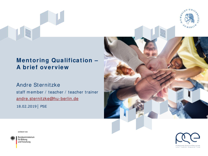 mentoring qualification a brief overview