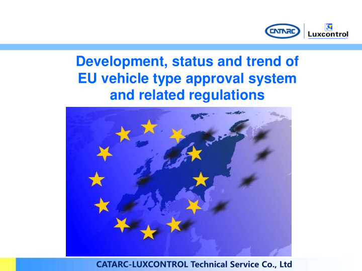 development status and trend of eu vehicle type approval