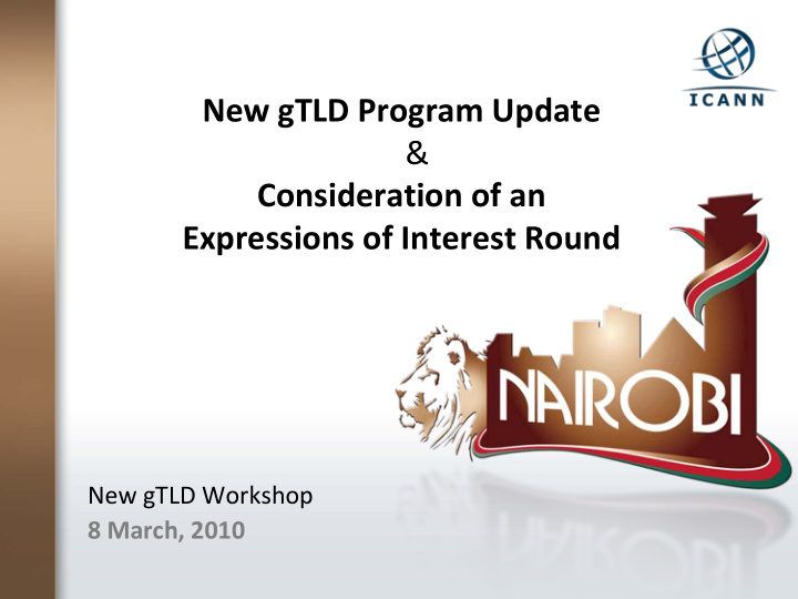 new gtld program update consideration of an expressions