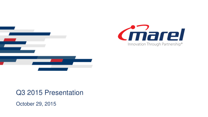 q3 2015 presentation