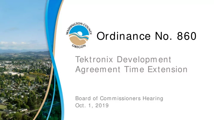 ordinance no 860