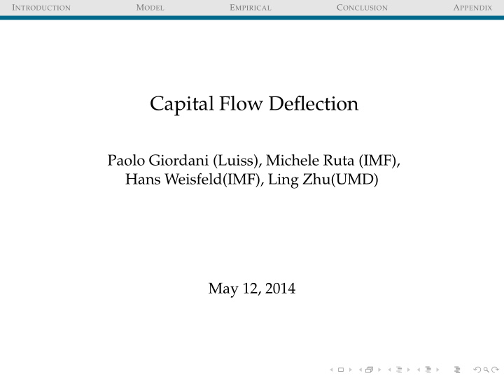 capital flow deflection
