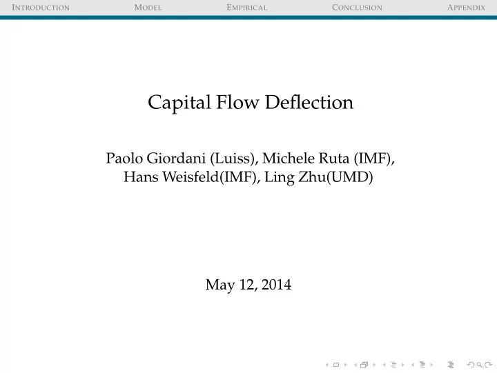capital flow deflection