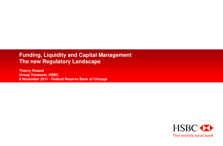 funding liquidity and capital management the new