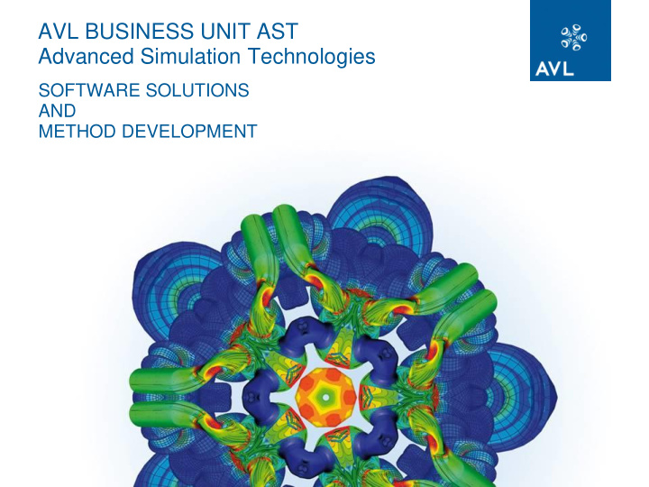 avl business unit ast advanced simulation technologies