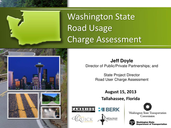 washington state road usage charge assessment