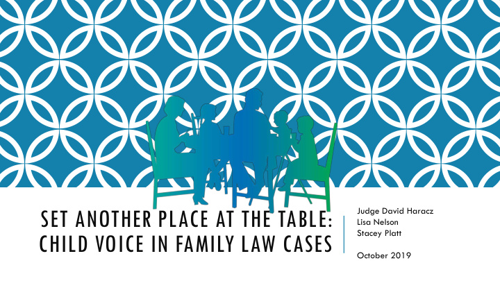 child voice in family law cases
