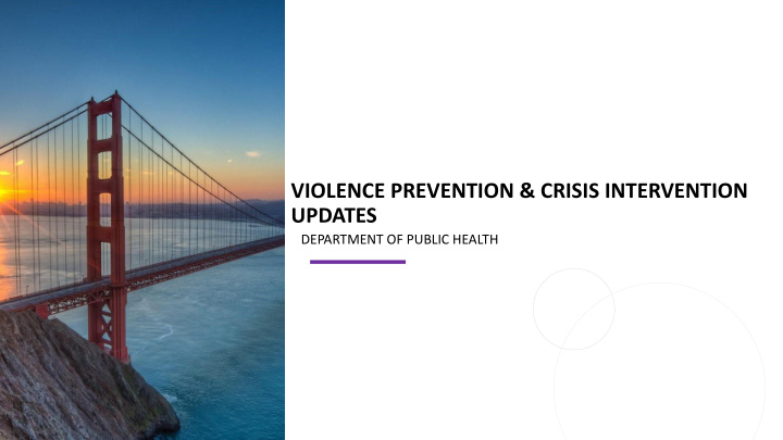 violence prevention crisis intervention updates