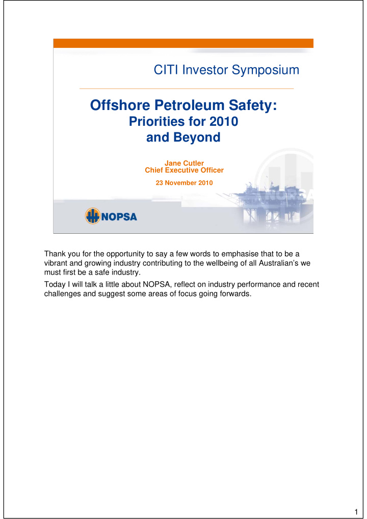 offshore petroleum safety