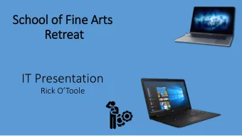 Retreat  IT Presentation  Rick OToole  Phishing Awareness  What is Phishing?  Phishing is the