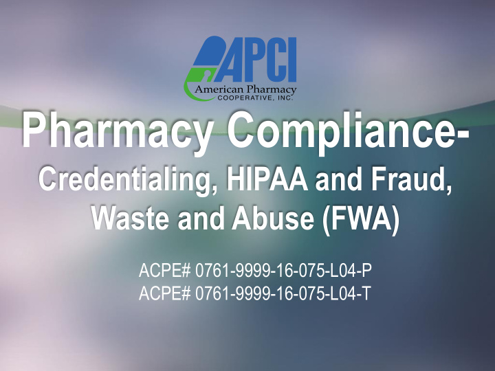 pharmacy compliance