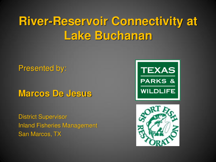 river reservoir connectivity at
