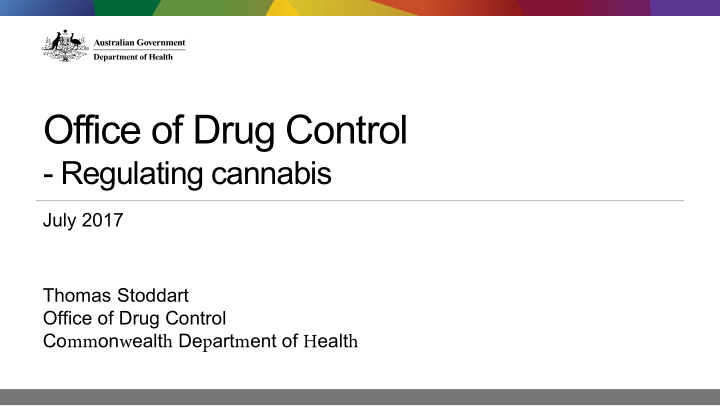 office of drug control