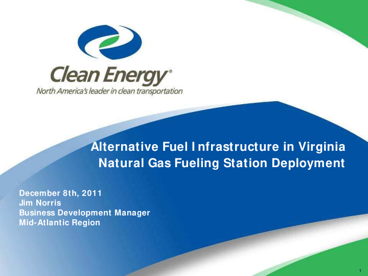 alternative fuel i nfrastructure in virginia natural gas