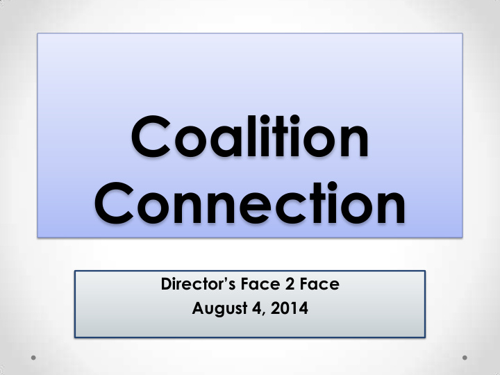 coalition connection