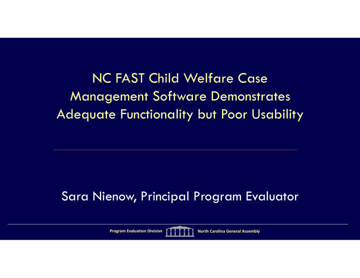 nc fast child welfare case management software