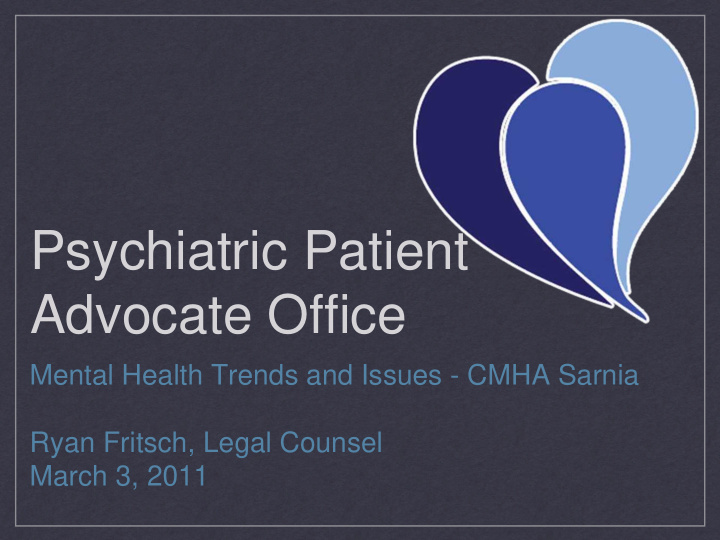 psychiatric patient advocate office
