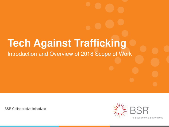 tech against trafficking