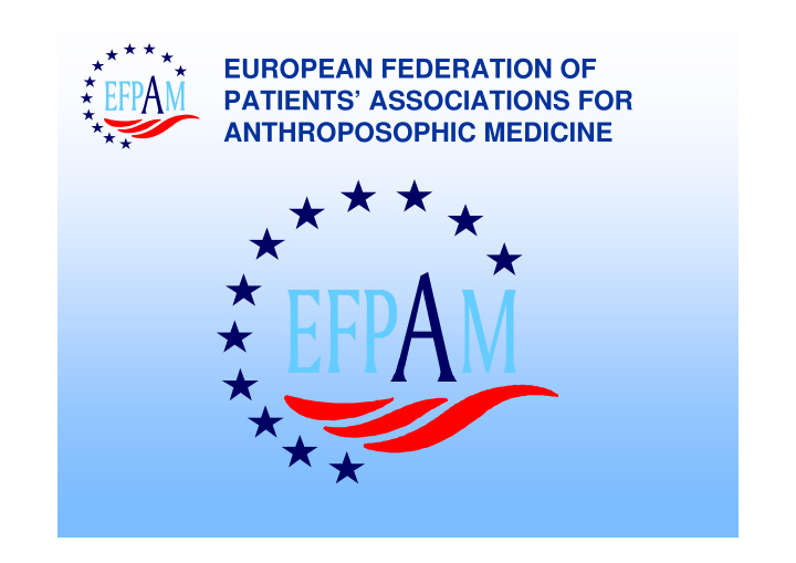 european federation of patients associations for