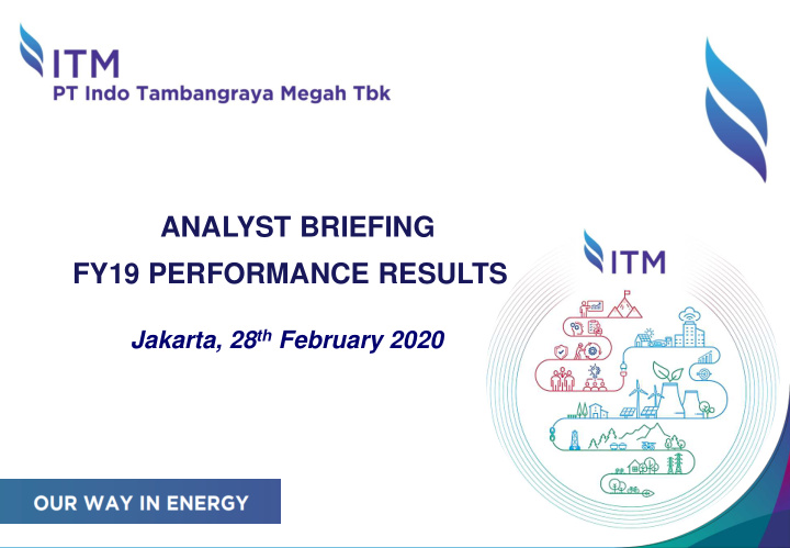 analyst briefing fy19 performance results