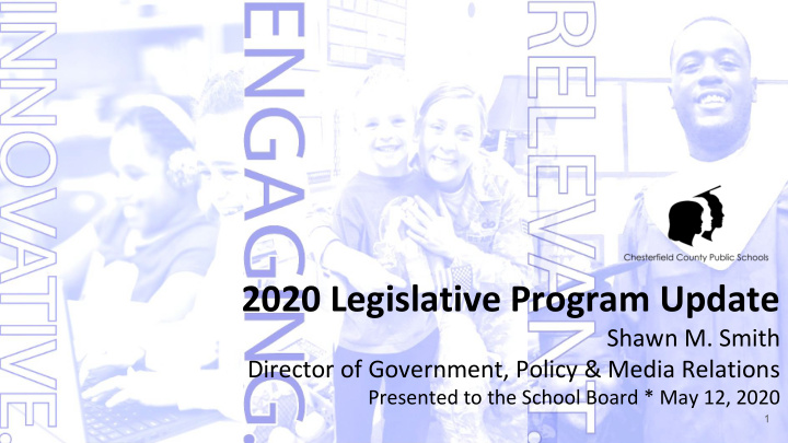 2020 legislative program update