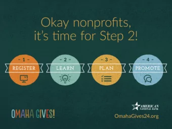 GET EXCITED! #OMAHAGIVES :: OMAHAGIVES24.ORG  OMAHA COMMUNITY FOUNDATION  We serve the community by