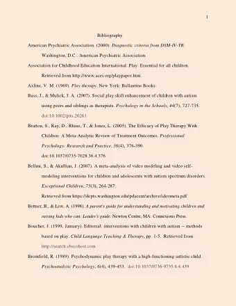 1  Bibliography American Psychiatric Association. (2000). Diagnostic criteria from DSM-IV-TR .