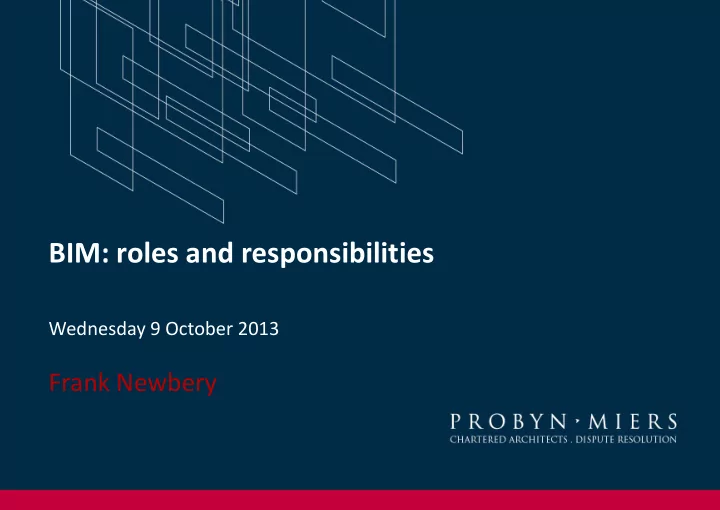 bim roles and responsibilities