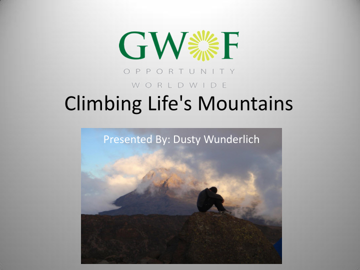 climbing life s mountains