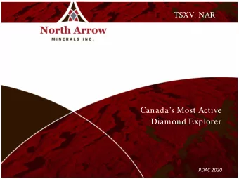Canadas Most Active  Diamond Explorer  PDAC 2020  CAUTIONARY STATEMENT  This presentation