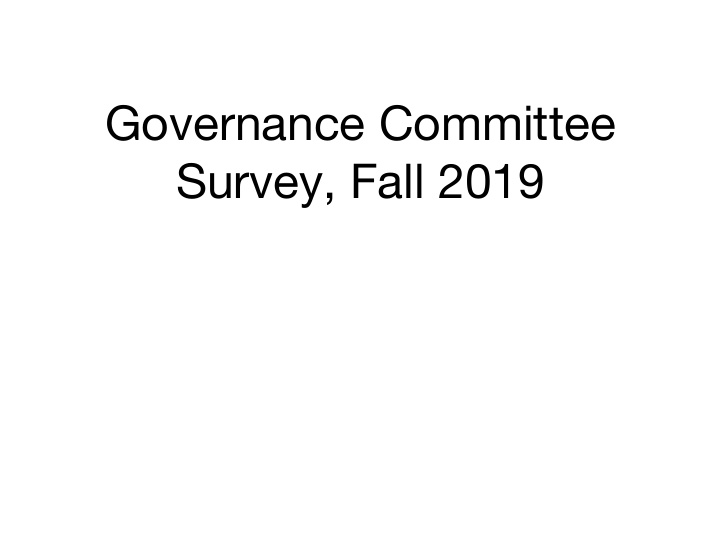 governance committee