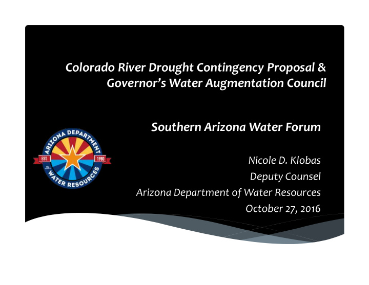 colorado river drought contingency proposal governor s