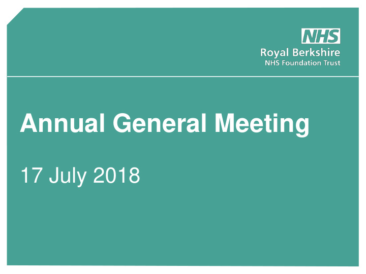 annual general meeting