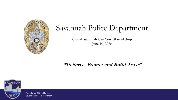 savannah police department