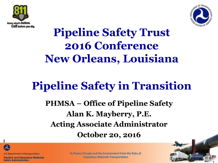 pipeline safety trust 2016 conference new orleans