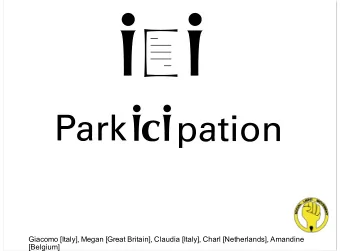 Giacomo [Italy], Megan [Great Britain], Claudia [Italy], Charl [Netherlands], Amandine  [Belgium]