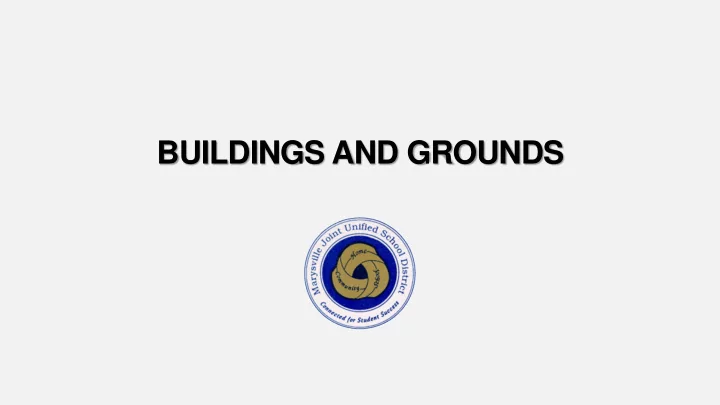 buildings and grounds work orders