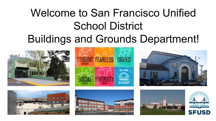 welcome to san francisco unified school district