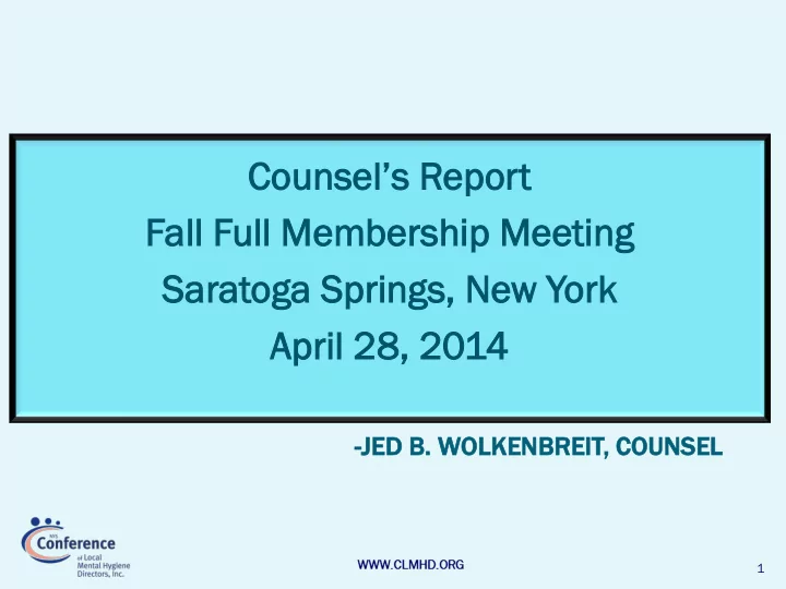 counsel s l s r report fall f full ll me membe mbersh