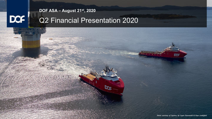 q2 financial presentation 2020 highlights group