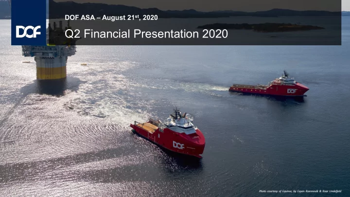 q2 financial presentation 2020 highlights group