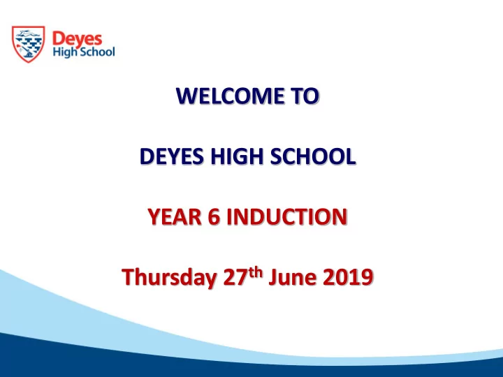 welcome to deyes high school