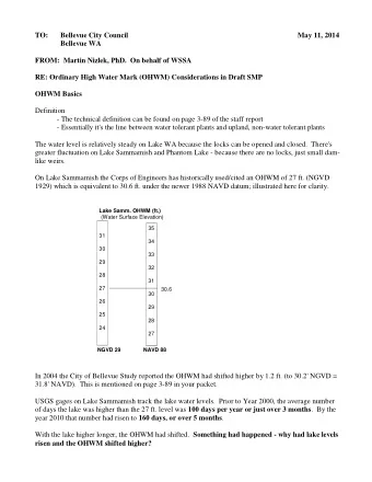 TO:    Bellevue City Council  May 11, 2014  Bellevue WA  FROM:  Martin Nizlek, PhD.  On behalf of