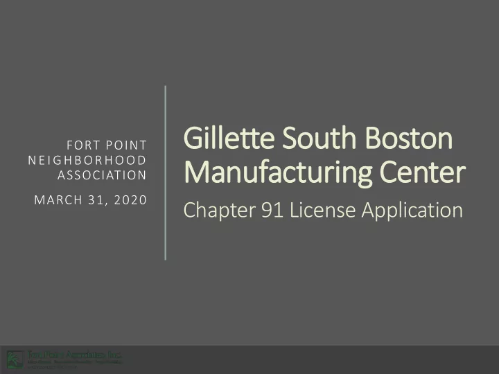 manufacturing center