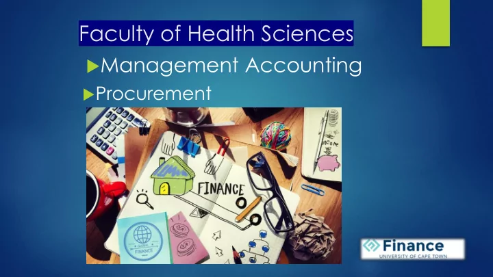 faculty of health sciences