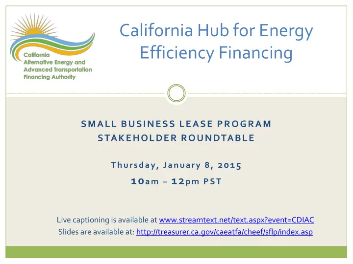 efficiency financing