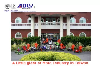 A Little giant of Moto Industry in Taiwan  Her Chee-History  1978 Her Chee Moto established