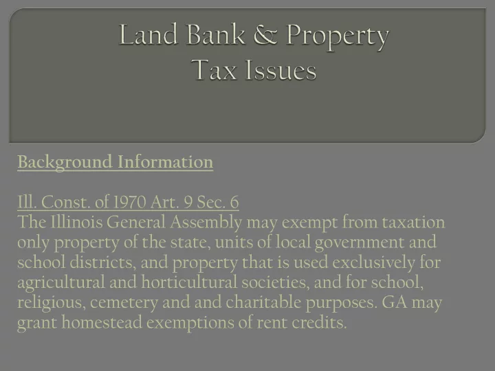 background information