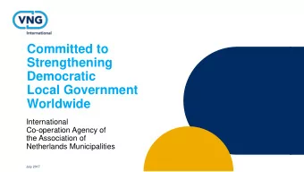 Democratic  Local Government  Worldwide  International  Co-operation Agency of  the Association of