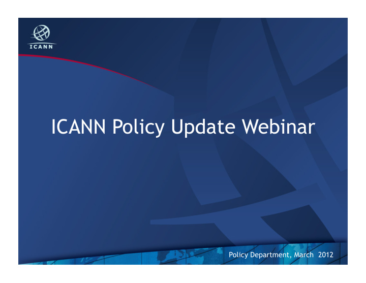 icann policy update webinar